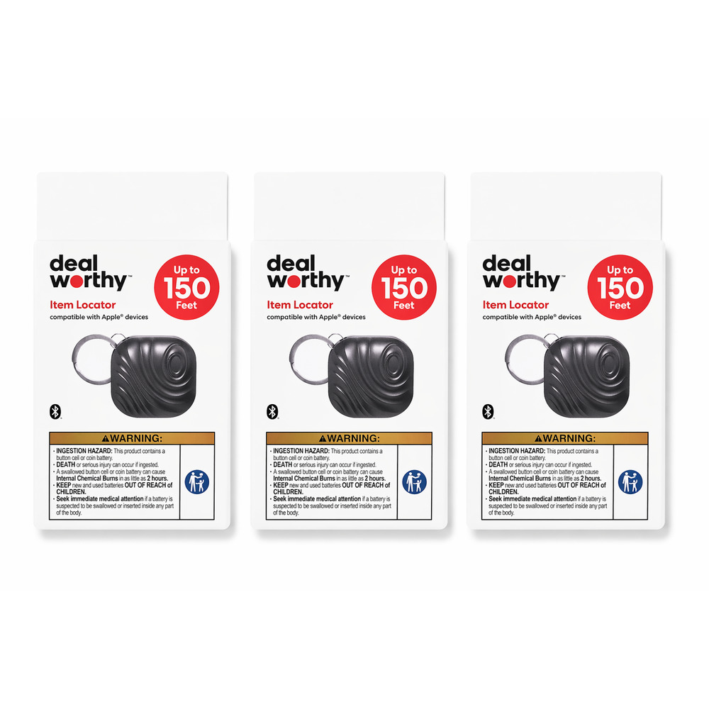 pack 3 Deal Worthy Item Locator Key Chain “Apple Find Me” App Connectivity